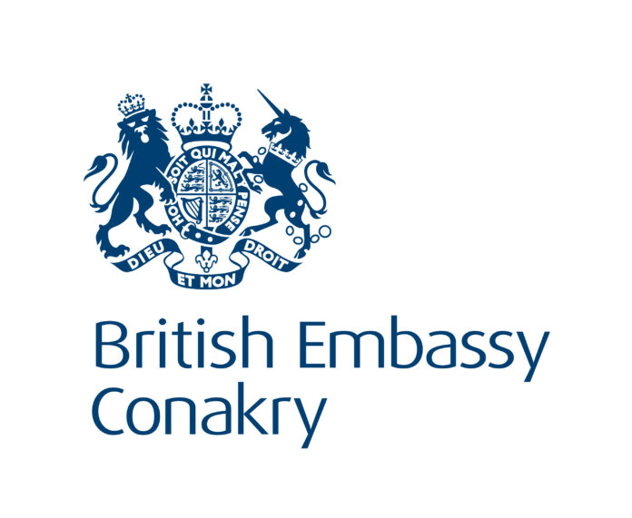Logo - Conakry Guinea British Embassy Blue RGB